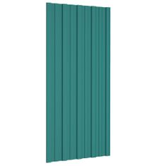 Greatstore Střešní panely 12 ks pozinkovaná ocel zelené 100 x 45 cm