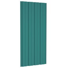Greatstore Střešní panely 36 ks pozinkovaná ocel zelené 100 x 45 cm