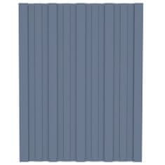 Greatstore Střešní panely 36 ks pozinkovaná ocel šedé 60 x 45 cm