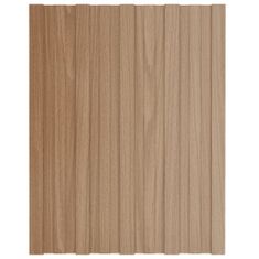 Greatstore Střešní panely 12 ks pozinkovaná ocel světlé dřevo 60 x 45 cm