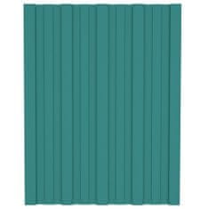 Vidaxl Střešní panely 12 ks pozinkovaná ocel zelené 60 x 45 cm
