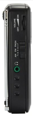 stylový radiopřijímač aiwa RS-33 fm am tuner kabelová sluchátka v balení sluchátkový výstup