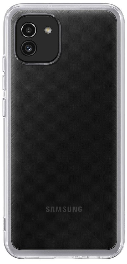 Samsung Poloprůhledný zadní kryt A03 EF-QA036TTEGEU, Transparent