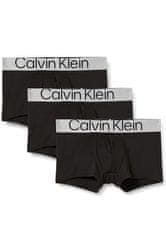 Calvin Klein Pánské boxerky NB3074 3 PACK, Černá, XL