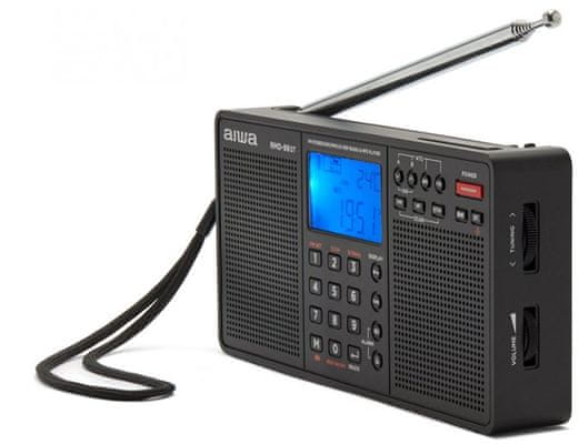  stílusos rádióvevő aiwa RMD-99 ST aux in fm pll tuner multifunkciós kijelző szép hangzás fejhallgató kimenet 