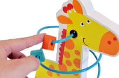 Leomark Sada dřevěných vzdělávacích hraček pro miminka - Žirafa - trenažér motoriky 246