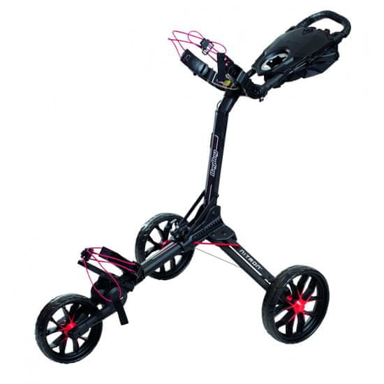 BagBoy Ruční tříkolový golfový vozík Nitron Black/Red