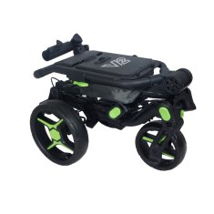 Axglo Tri-360 V2 ruční tříkolový golfový vozík Black / Green