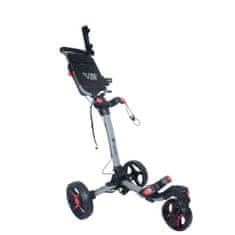 Axglo Tri-360 V2 ruční tříkolový golfový vozík Grey / Red