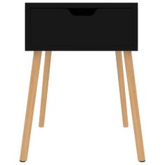 Vidaxl Noční stolek černý 40 x 40 x 56 cm dřevotříska