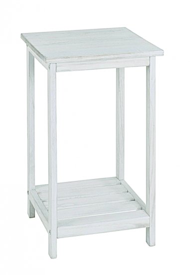 Mørtens Furniture Odkládací stolek Yuri, 59 cm, bílá