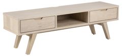 Design Scandinavia Televizní stolek A-Line, 150 cm, dřevotřísková deska, bílý dub