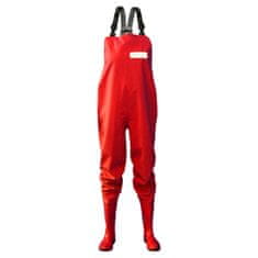 3Kamido Dámské brodící kalhoty, Rybářské kalhoty do hrudníku, k dispozici ve dvou barvách, Červené, Červené 41