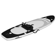 shumee Nafukovací SUP paddleboard s příslušenstvím černý 300x76x10 cm