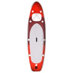 shumee Nafukovací SUP paddleboard a příslušenství červený 330x76x10cm