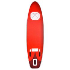shumee Nafukovací SUP paddleboard a příslušenství červený 300x76x10cm