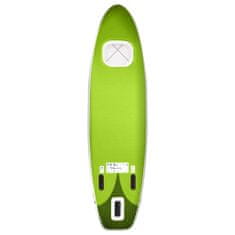 shumee Nafukovací SUP paddleboard a příslušenství zelený 360x81x10 cm