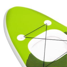 shumee Nafukovací SUP paddleboard a příslušenství zelený 330x76x10 cm