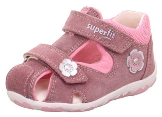 Superfit dívčí kožené sandály Fanni 16090378500 růžová 24
