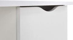 Leomark Bílý psací stůl se skříňkou - ROMA - Zvířatka 239B