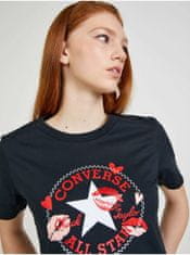 Converse Černé dámské tričko Converse Valentine's Day S
