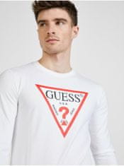 Guess Bílé pánské tričko Guess L