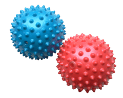 Unison  Masážní míček ježek 9 cm červený Unison UN 2016