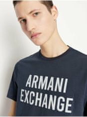 Armani Exchange Tmavě modré pánské tričko Armani Exchange XL