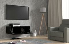 Homlando TV stolek BINGO 100 cm závěsná černý mat - phantom