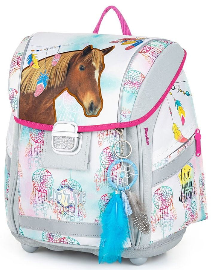 Karton P+P Školní batoh PREMIUM LIGHT kůň romantic