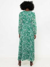 Camaïeu Zelené květované maxi šaty CAMAIEU S