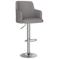 Greatstore Barové židle 2 ks tmavě šedé textil