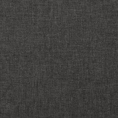 Greatstore Masážní polohovací křeslo tmavě šedé textil