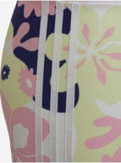 Adidas Růžovo-modré holčičí vzorované kraťasy adidas Originals Biker Shorts 162