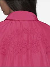 Adidas Tmavě růžová dámská lehká bunda adidas Originals Windbreaker L