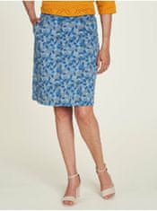Tranquillo Modrá dámská vzorovaná sukně Tranquillo XL