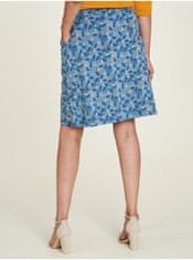 Tranquillo Modrá dámská vzorovaná sukně Tranquillo XL