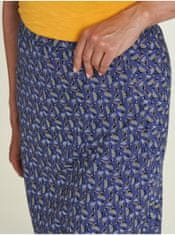 Tranquillo Fialová dámská vzorovaná midi sukně Tranquillo S