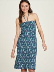 Tranquillo Modrá dámská květovaná variabilní sukně Tranquillo S