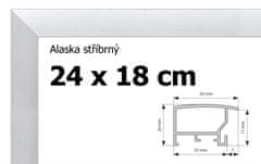BFHM Alaska hliníkový rám 24x18cm - stříbrný