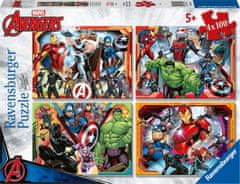 Ravensburger Puzzle Mocní Avengers 4x100 dílků