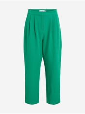 VILA Zelené zkrácené kalhoty VILA Ashara L