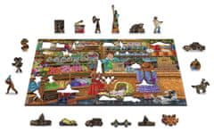 Wooden city Dřevěné puzzle Sladké dobrodružství 2v1, 400 dílků EKO