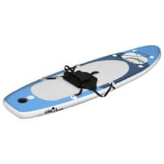 shumee Nafukovací SUP paddleboard s příslušenstvím modrý 360x81x10 cm
