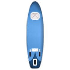 Vidaxl Nafukovací SUP paddleboard s příslušenstvím modrý 330x76x10 cm