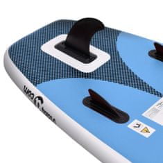 shumee Nafukovací SUP paddleboard s příslušenstvím modrý 300x76x10 cm