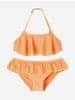 Oranžové holčičí dvoudílné plavky name it Fini 74