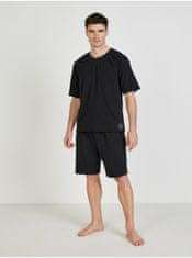 Calvin Klein Černé pánské tričko na spaní Calvin Klein S