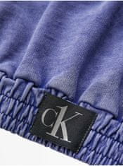 Calvin Klein Světle modrý dámský žíhaný top Calvin Klein Jeans M