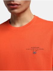 Napapijri Oranžové pánské tričko NAPAPIJRI Selbas L